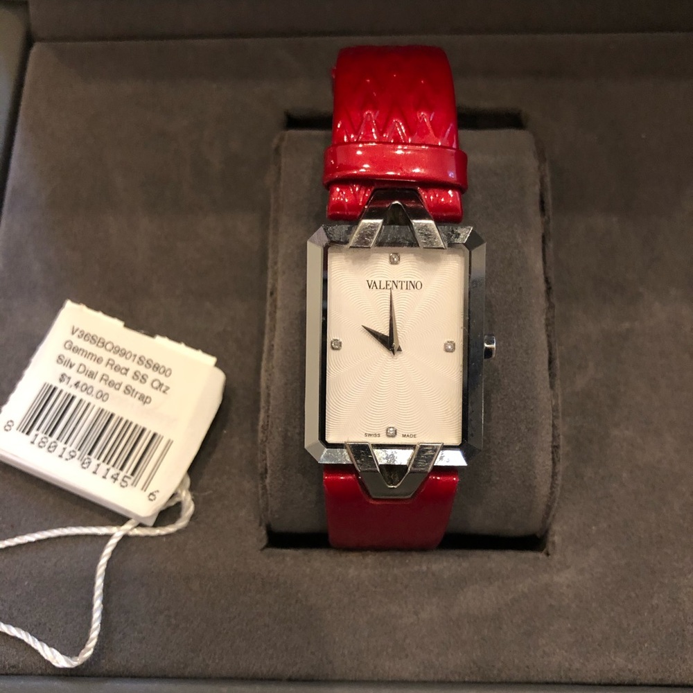Valentino Gemme Rect Qtz watch